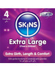 4x Preservativos Skins Premium Extra Grande