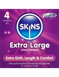 4x Preservativos Skins Premium Extra Grande