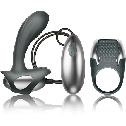 Kit Climaximum Excite com Cockring e Estimulador da Próstata