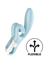 satisfyer - touch me vibrador rabbit azul
