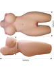 crazy bull - mia realistic female torso vagina and anal 8.5 kg