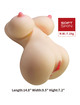 crazy bull - fiona torso femenino realista vagina y anal 7.1 kg