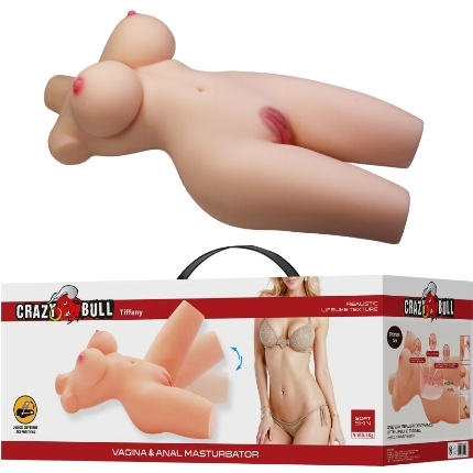 crazy bull - tiffany torso femenino realista vagina y anal 5.5 kg