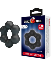Cockring Crazy Bull Silicone Clauzell Preto