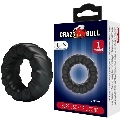 Cockring Crazy Bull Silicone Jeriko Preto
