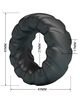 Cockring Crazy Bull Silicone Jeriko Preto