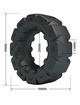 Cockring Crazy Bull Silicone Laiden Preto