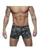 Calções Addicted Camo Jeans Short Camuflagem Cinza,500154