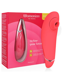 womanizer - premium 2 clitoral stimulator raspberry