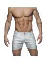 Adicta A Los Shorts De Metal De Pantalones Cortos De Color Plateado,500156