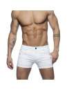 Adicta A Los Shorts Tela De Raso Blanco,500157