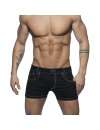 Adicta A Los Shorts De La Tela Cruzada Short De Color Negro,500158