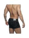 Adicta A Los Shorts De La Tela Cruzada Short De Color Negro,500158