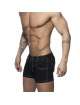 Adicta A Los Shorts De La Tela Cruzada Short De Color Negro,500158
