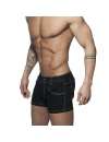 Adicta A Los Shorts De La Tela Cruzada Short De Color Negro,500158