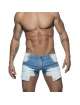 Shorts Addicted Mini Jeans Holes Blue 500159