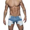 Shorts Addicted Mini Jeans Holes Blue