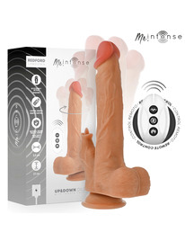 Vibrador Realístico Mr Intense Redford com Comando Bege 23 cm