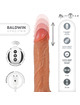 Vibrador Realístico Mr Intense Baldwin com Comando Bege 22 cm