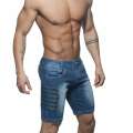 Shorts Addicted Zippers Denim Shorts Blue