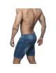 Adicta A Los Shorts De Las Cremalleras Pantalones Cortos De Mezclilla De Color Azul,500160