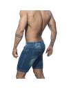 Adicta A Los Shorts De Las Cremalleras Pantalones Cortos De Mezclilla De Color Azul,500160
