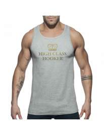 Manga Cava Addicted High Class Hooker Tank Top Cinzento,500163