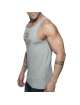 Manga Sisa Adicto "High Class" Puta Tank Top De Color Gris,500163