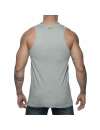 Manga Sisa Adicto "High Class" Puta Tank Top De Color Gris,500163