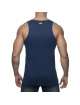 Manga Sisa Adicto "High Class" Puta Tank Top De Color Azul Marino,500165