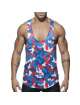 Manga Sisa Adicto Farmacia De Camuflaje, Los Tanques (Tank Top De Camuflaje De Color Rojo,500168