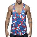 Manga Sisa Adicto Farmacia De Camuflaje, Los Tanques (Tank Top De Camuflaje De Color Rojo