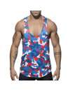 Manga Sisa Adicto Farmacia De Camuflaje, Los Tanques (Tank Top De Camuflaje De Color Rojo,500168