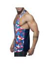 Manga Sisa Adicto Farmacia De Camuflaje, Los Tanques (Tank Top De Camuflaje De Color Rojo,500168