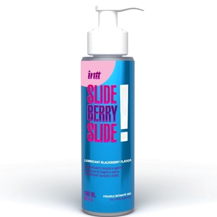 intt releases - kissable water-based intimate lubricant blackberry flavor 100 ml