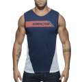 Sleeve Armhole Addicted Tank Top Navy Blue