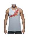 Manga Sisa Adicto Geoback Tank Top Blanco,500179