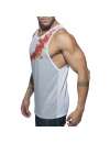 Manga Sisa Adicto Geoback Tank Top Blanco,500179