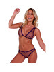 passion - belissana set sujetador + tanga violeta l/xl