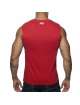 Manga Sisa Adicto De Mierda Tank Top De Color Rojo,500183