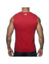 Manga Sisa Adicto De Mierda Tank Top De Color Rojo,500183