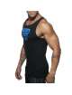 Manga Sisa Adicto Tejido Tank Top Negro,500184
