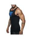 Manga Sisa Adicto Tejido Tank Top Negro,500184