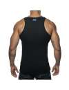 Manga Sisa Adicto Tejido Tank Top Negro,500184