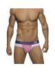 Jockstrap Addicted Contrast Mesh Bottom Brief Rosa,500199