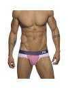 Underwear Addicted Contrast Mesh Side Brief, Pink 500199