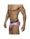 Jockstrap Addicted Contrast Mesh Bottom Brief Rosa,500199