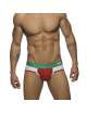 Jockstrap Addicted Contrast Mesh Bottom Brief Vermelho,500197