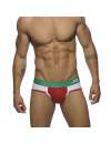 Jockstrap Addicted Contrast Mesh Bottom Brief Vermelho,500197