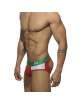 Underwear Addicted Contrast Mesh Bottom Brief Red 500197